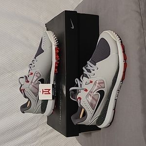 NEW,mens 9M, NIKE TW'14 IT/MESH, golf shoe grey and red
